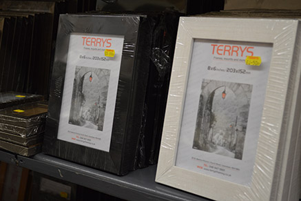 Our in-house stock of ready-made picture frames